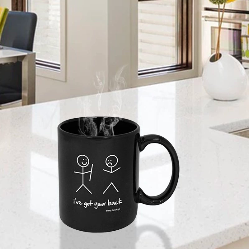 Funny Guy Mugs I've Got Your Back Ceramic Coffee Mug - 11oz - Ideal Funny Coffee Mug for Women and Men - Hilarious Novelty Coffee Cup with Witty Sayings - Image 3